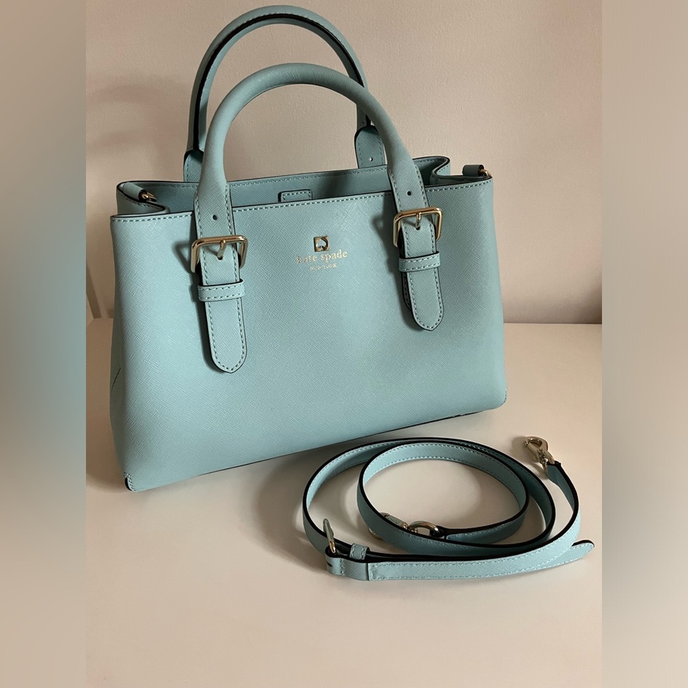 KATE SPADE Handbag/Purse with detachable shoulder strap LIGHT BLUE